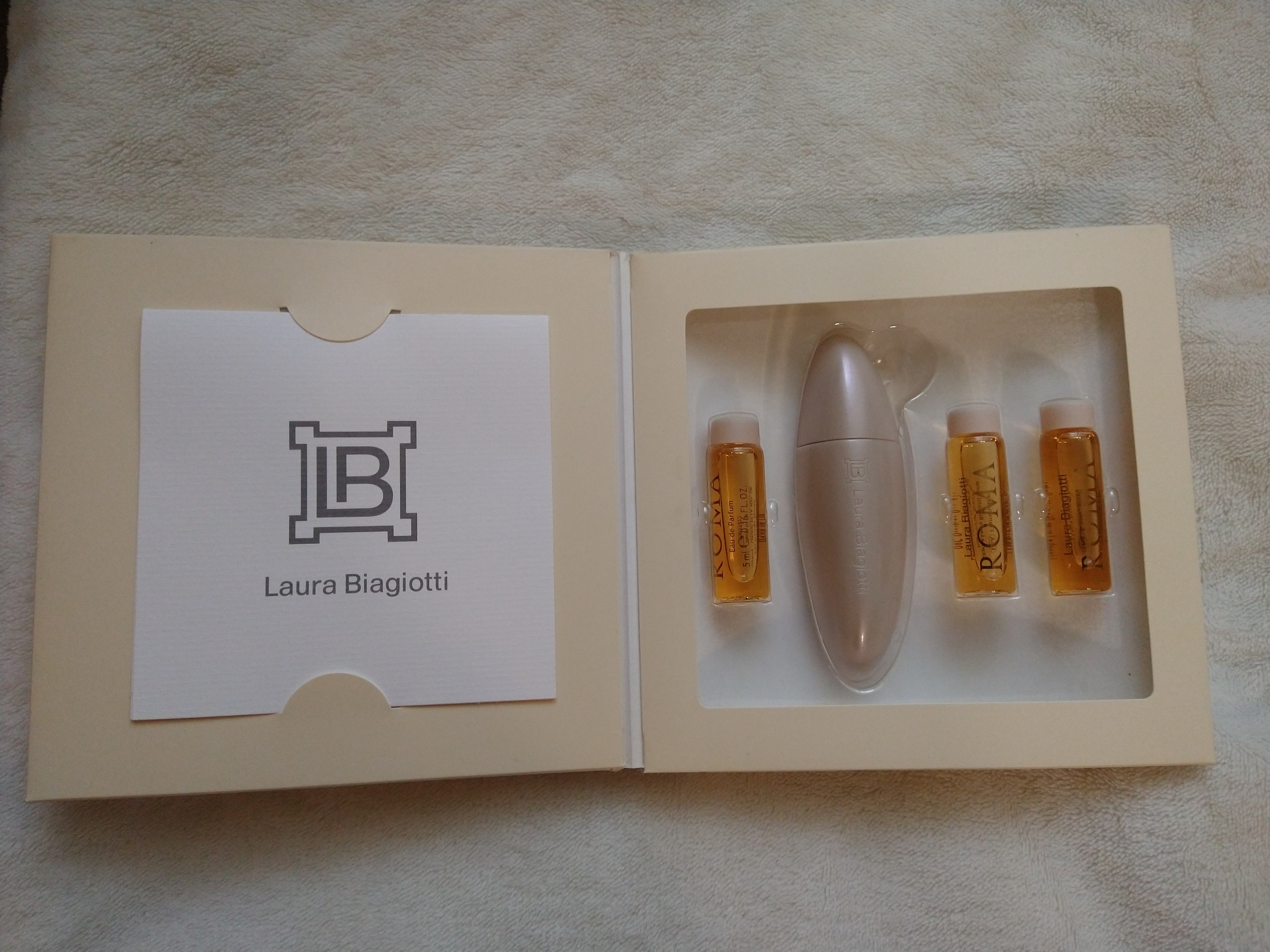 Laura Biagiotti Roma Eau de Parfum Refillable Purse Spray 4 x 5 ml 